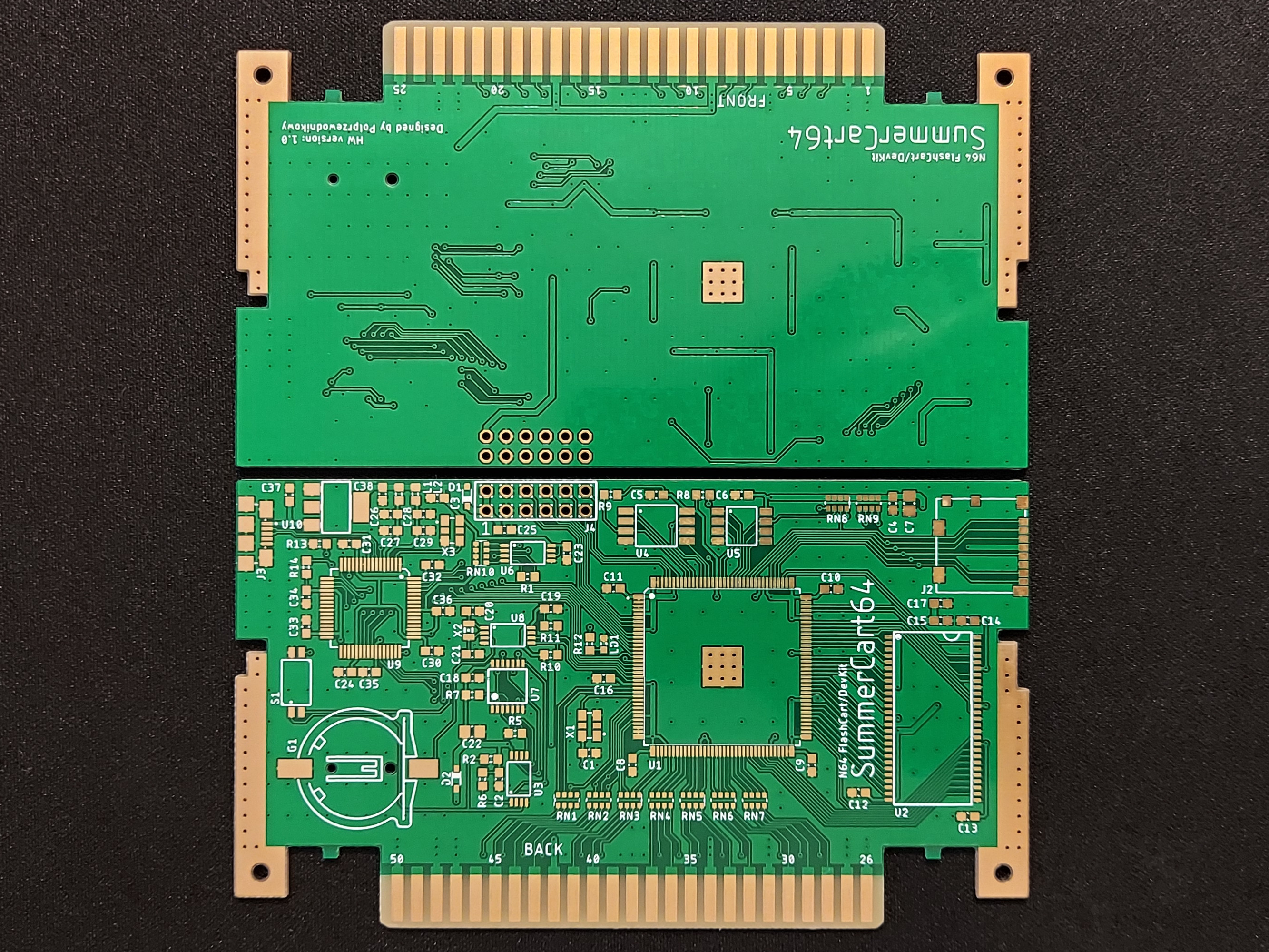 SummerCart64 clean PCB